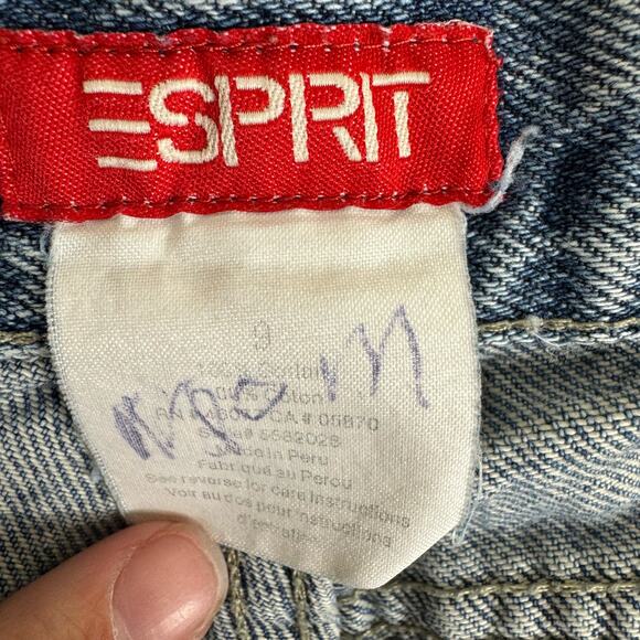 Vintage Esprit 100% Cotton Medium Wash Straight Leg High Rise Denim Jeans Size 9 - Picture 5 of 5